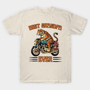 Best Grandpa Ever Biking T-Shirt